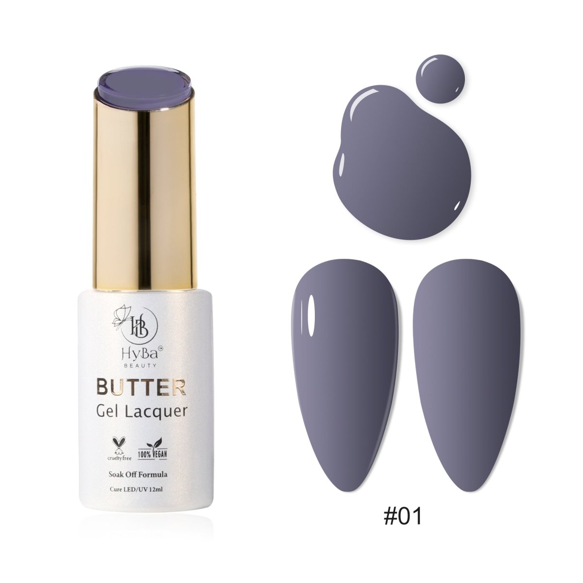 BUTTER Gel Polish SERIES 1 (Colors 001 - 010) - HYBA BEAUTY